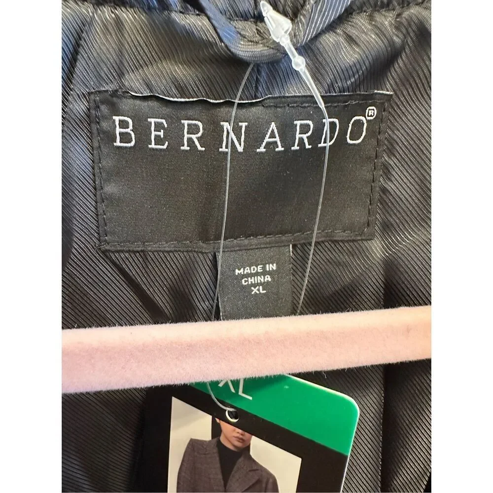 Bernardo Beige and Tan one Button Trench Coat Size XL New - Picture 5 of 6